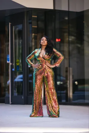 Oyemwen Business in front, Party in the back Sequins Power Suit