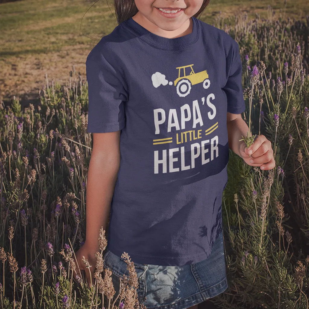 Papa and Papa's Little Helper - Matching T-Shirts for Grandpa / Daddy and Me