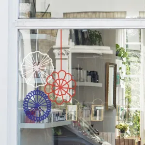 Paper Fans Jubilee Retail Window Graphics