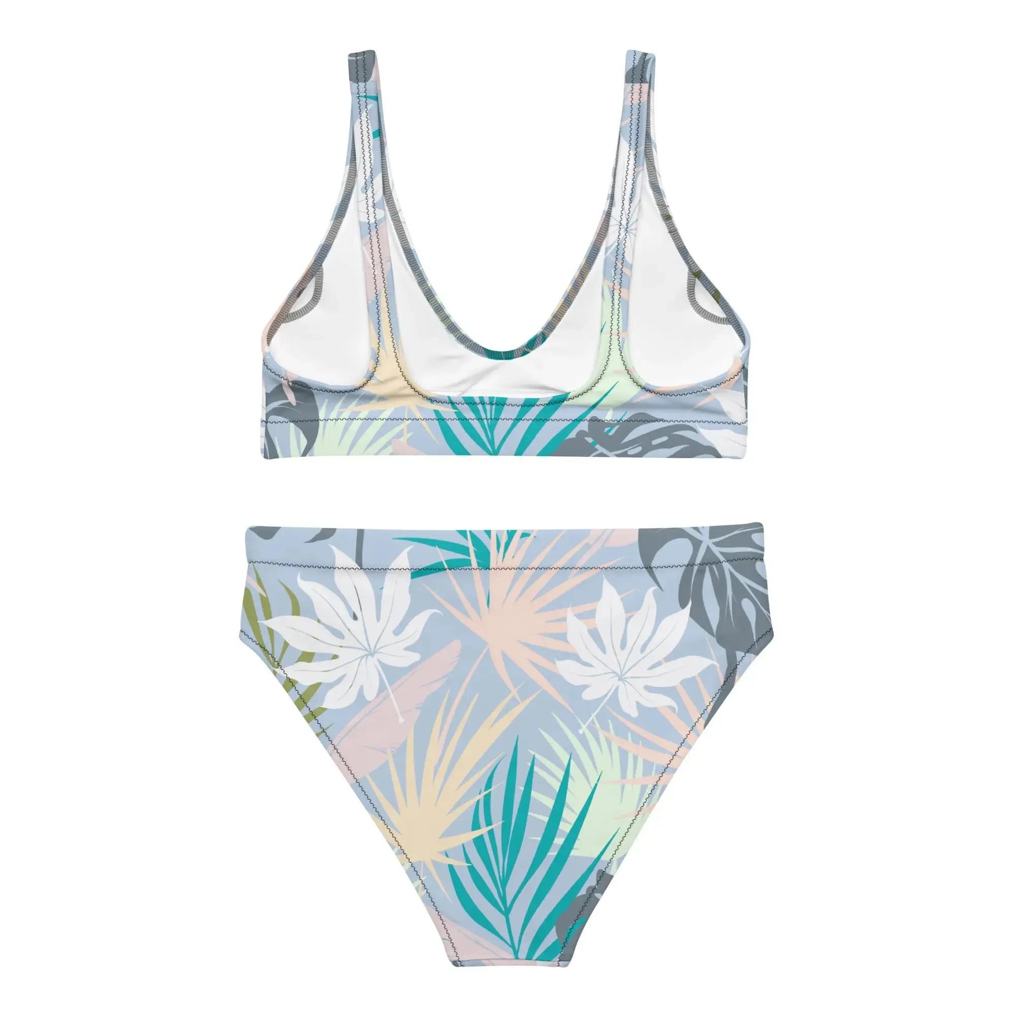 Pastel Paradise Recycled High-Waisted Bikini
