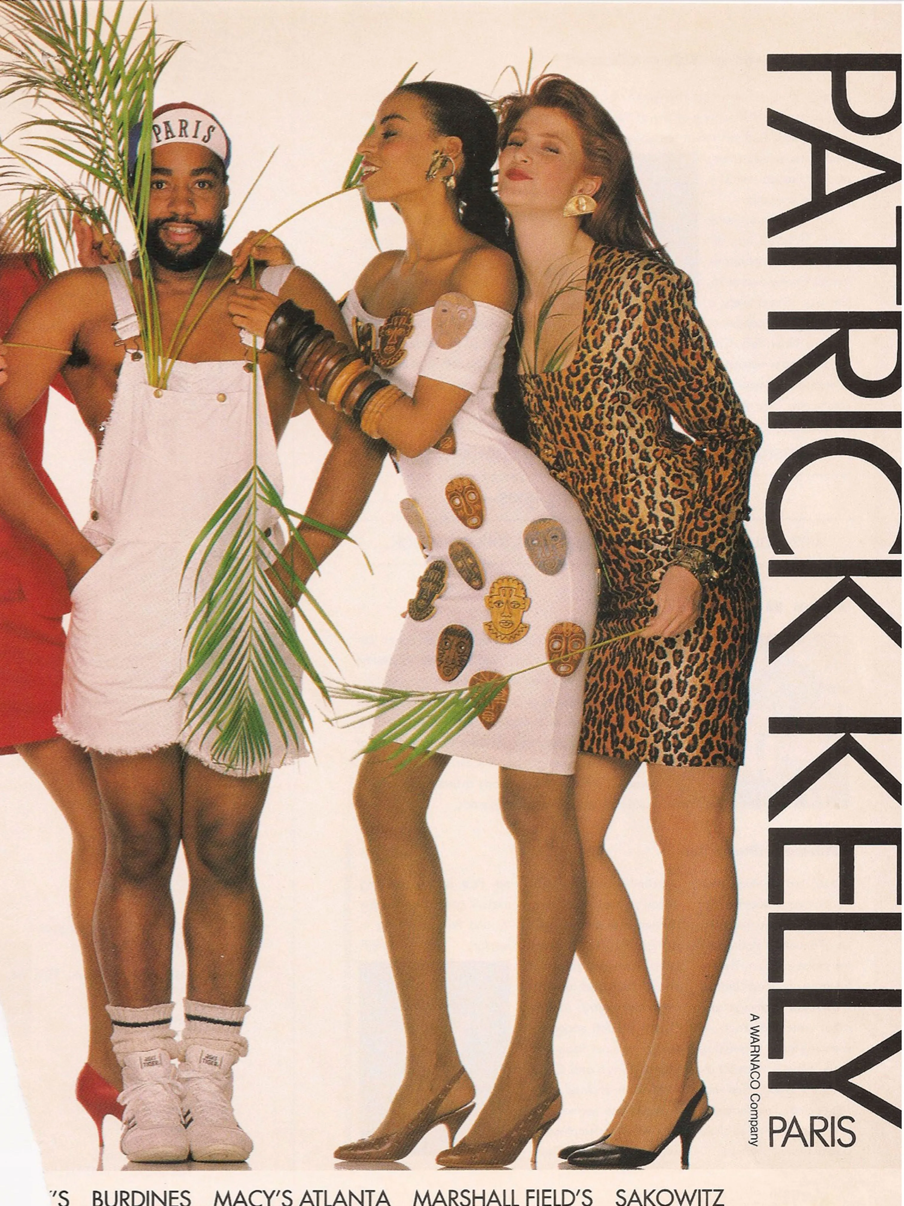 Patrick Kelly Spring 1989 Button Decorated Shorts Suit