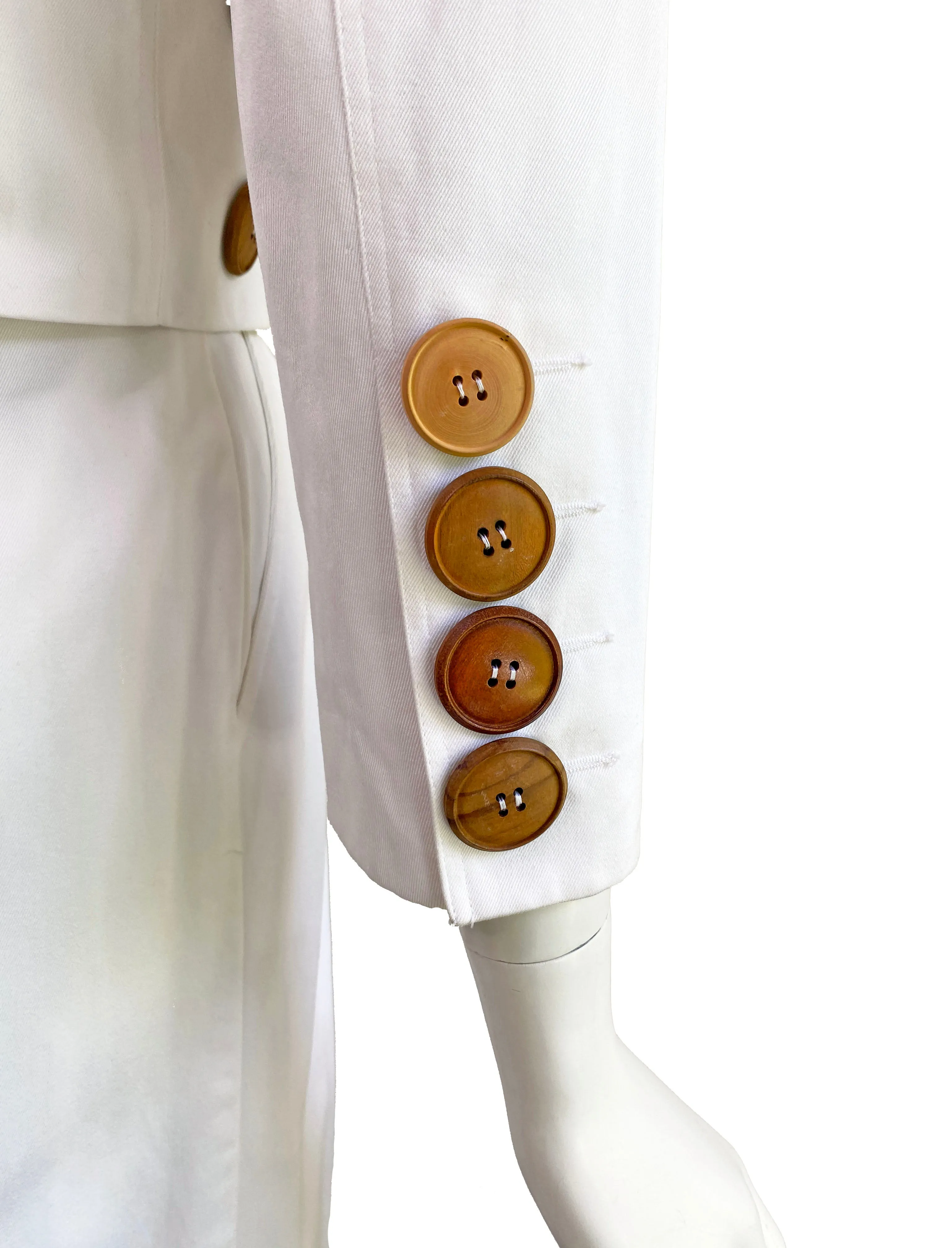Patrick Kelly Spring 1989 Button Decorated Shorts Suit