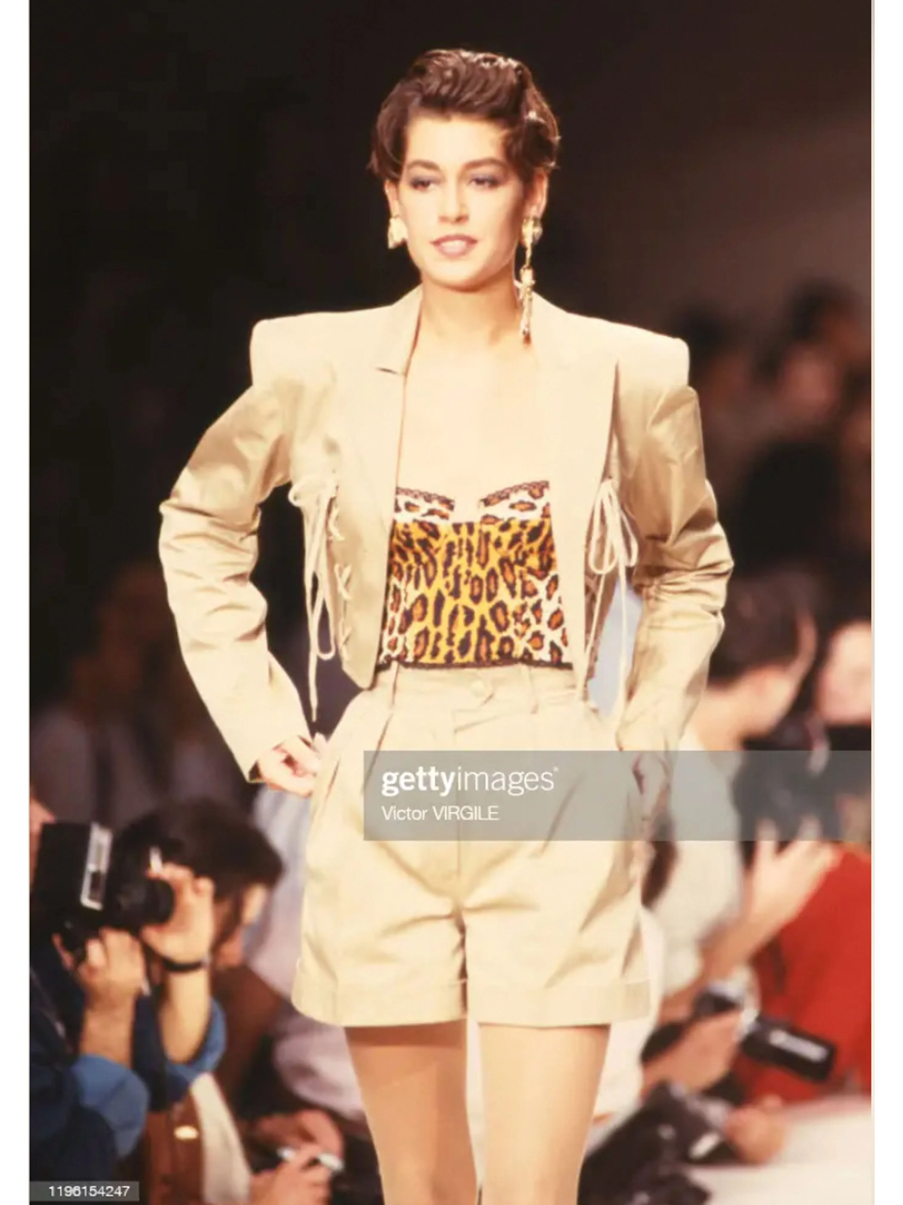 Patrick Kelly Spring 1989 Button Decorated Shorts Suit