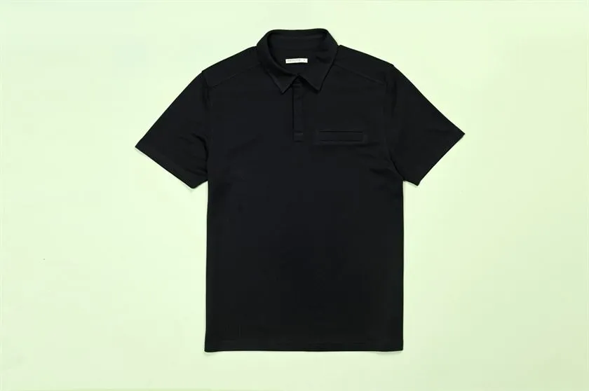 Perona   I   Mens-Thirts & Polos -Thirt-Daniel-Pma-Fv21-3002-Black  AS7550