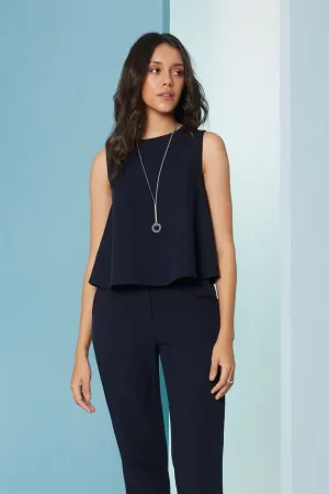 Perona   I   Womenshirts & Tops-Tops-Adena-Pwa-Fv21-517 Top-Navy  AS7743