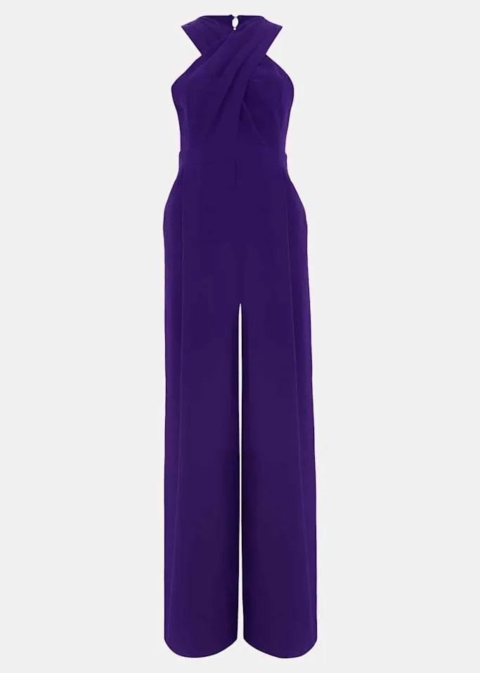 Phase Eight Giorgia Cross Neck Jumpsuit - Violet