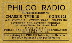 PHILCO-CHASSIS-TYPE-18
