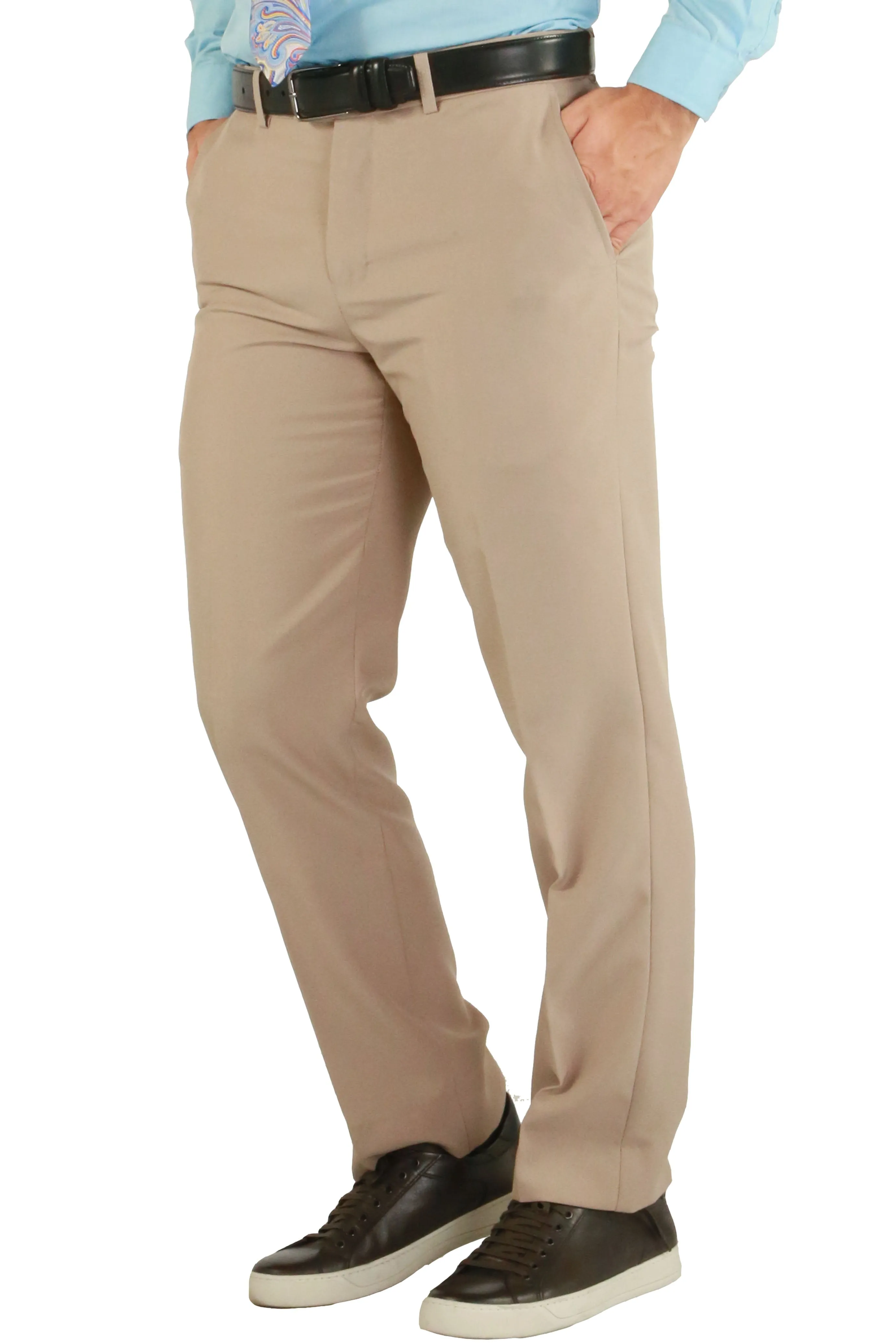 PL1969 Mens Tan Slim Fit 2pc Suit