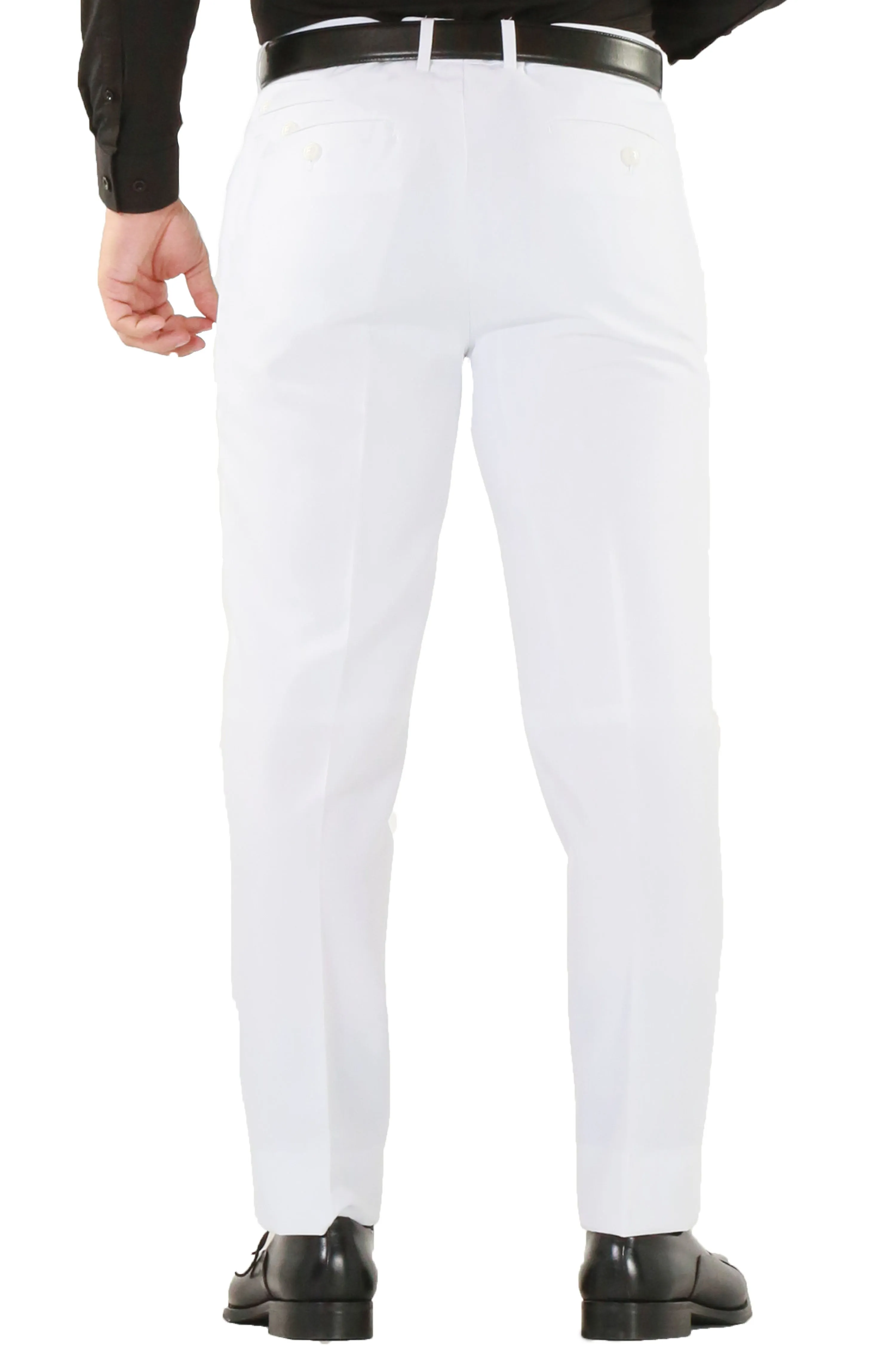 PL1969 Mens White Slim Fit 2pc Suit