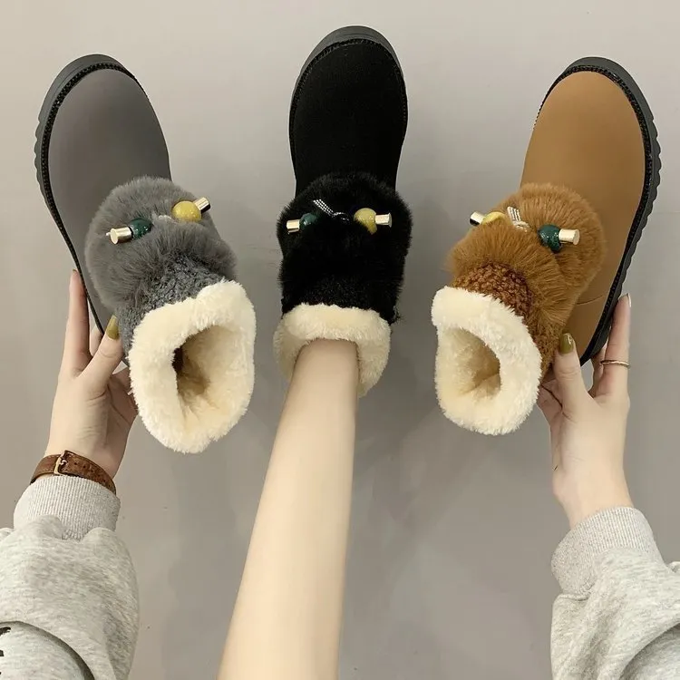 Platform ankle boots women's shoes