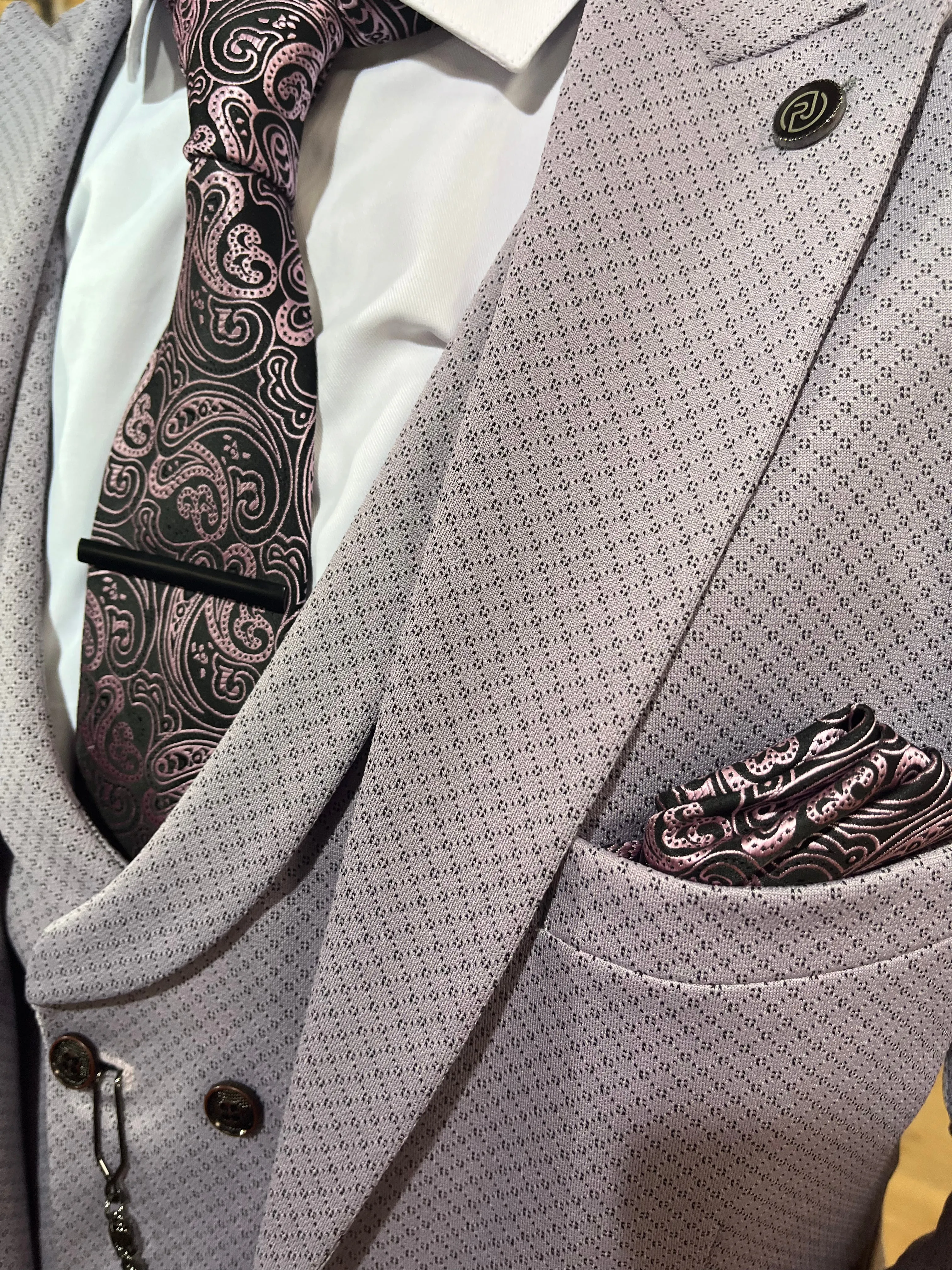 Platini - Lilac 3 Piece Suit