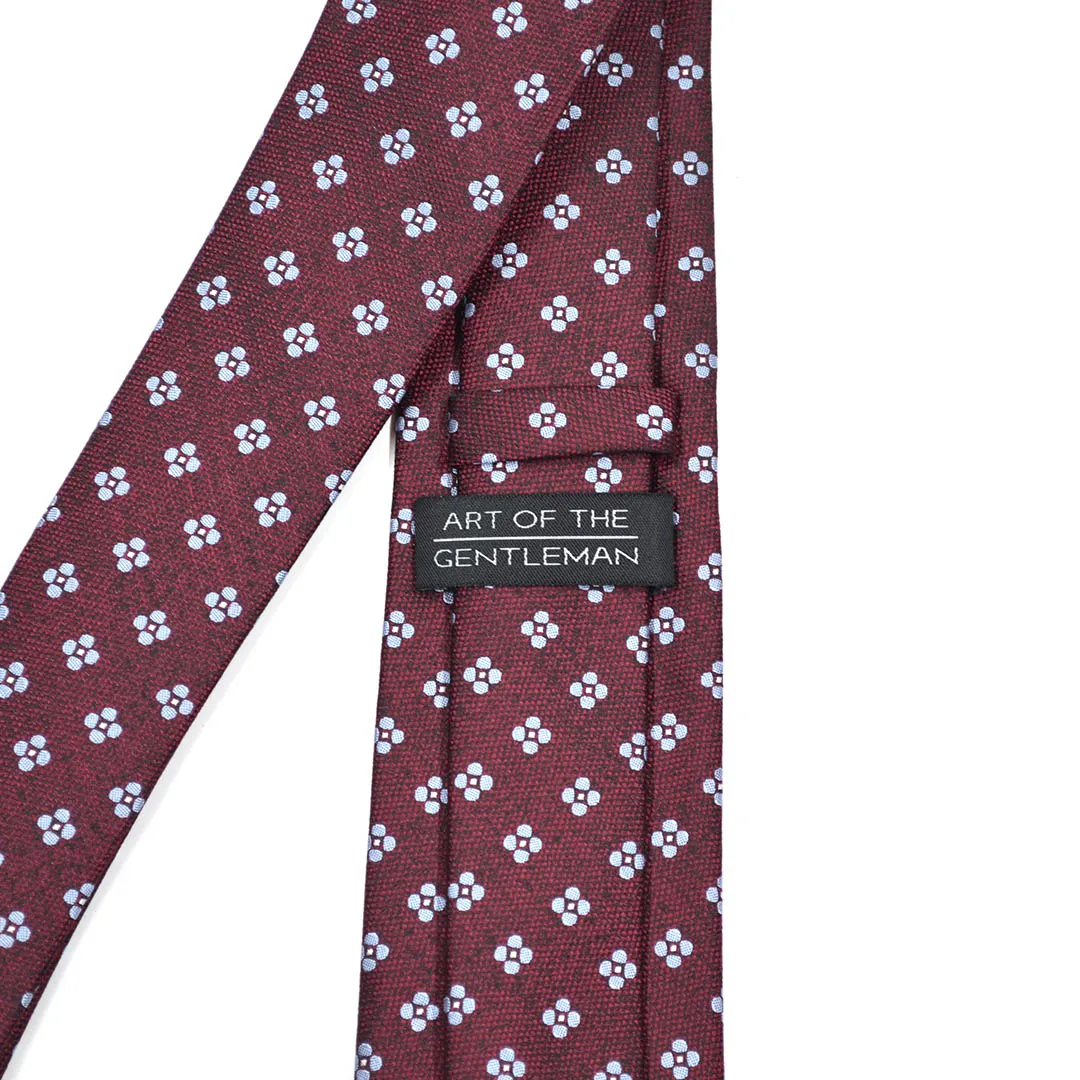 Polka Dot Burnt Red Tie