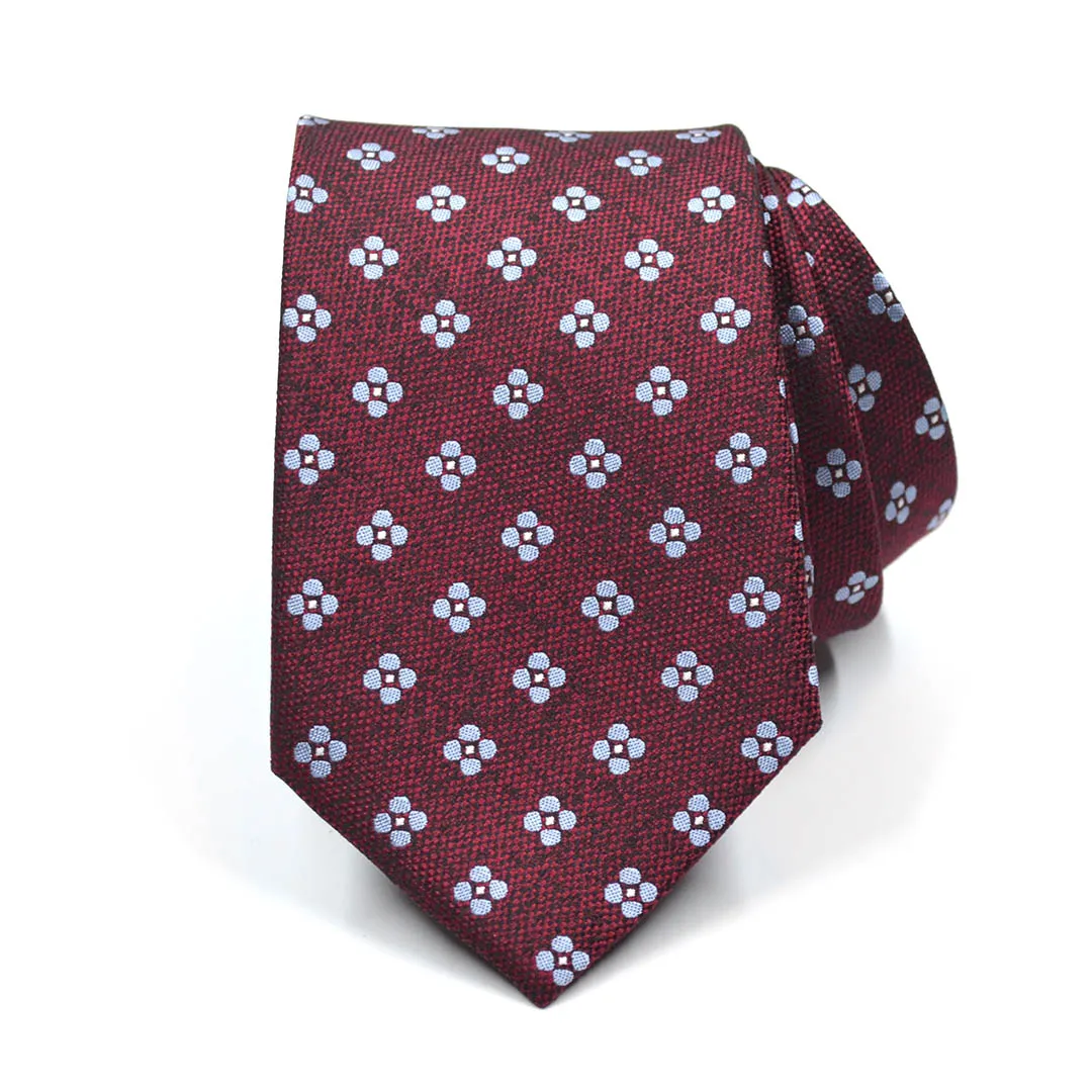Polka Dot Burnt Red Tie