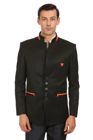Poly Viscose Black Bandhgala