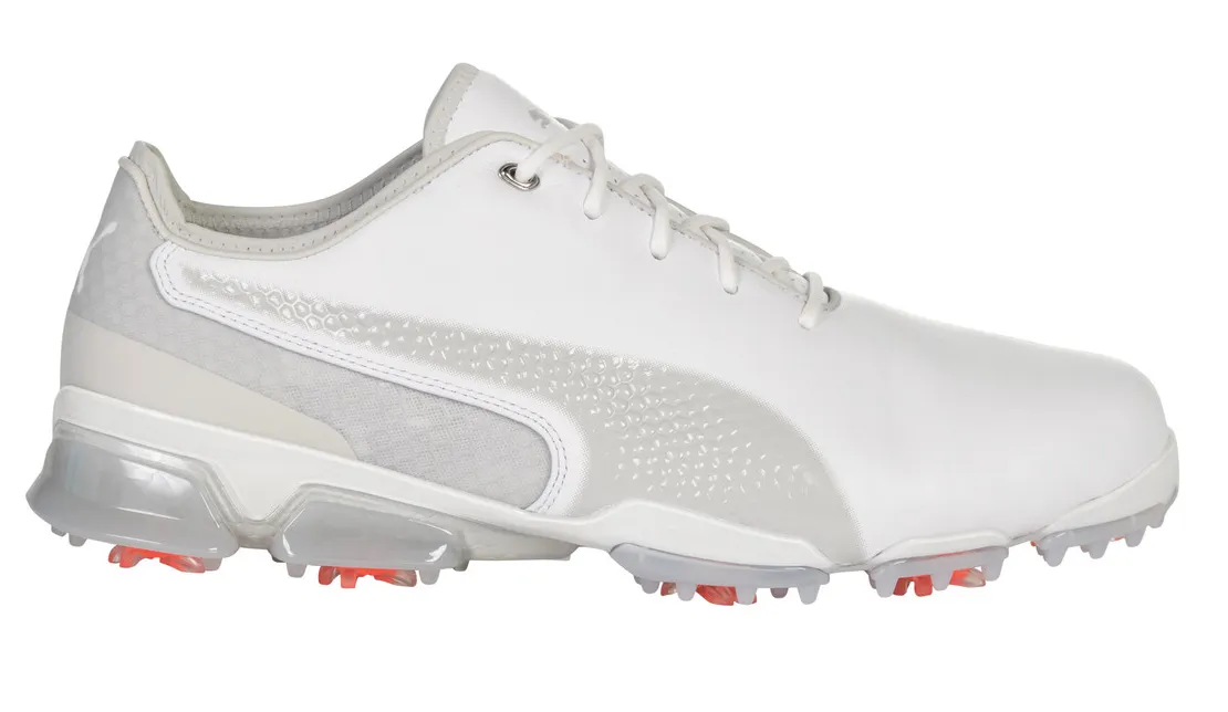 Puma Men's TOUR - IGNITE PROADAPT LEATHER Golf Shoes - WHITE / GRAY VIOLET