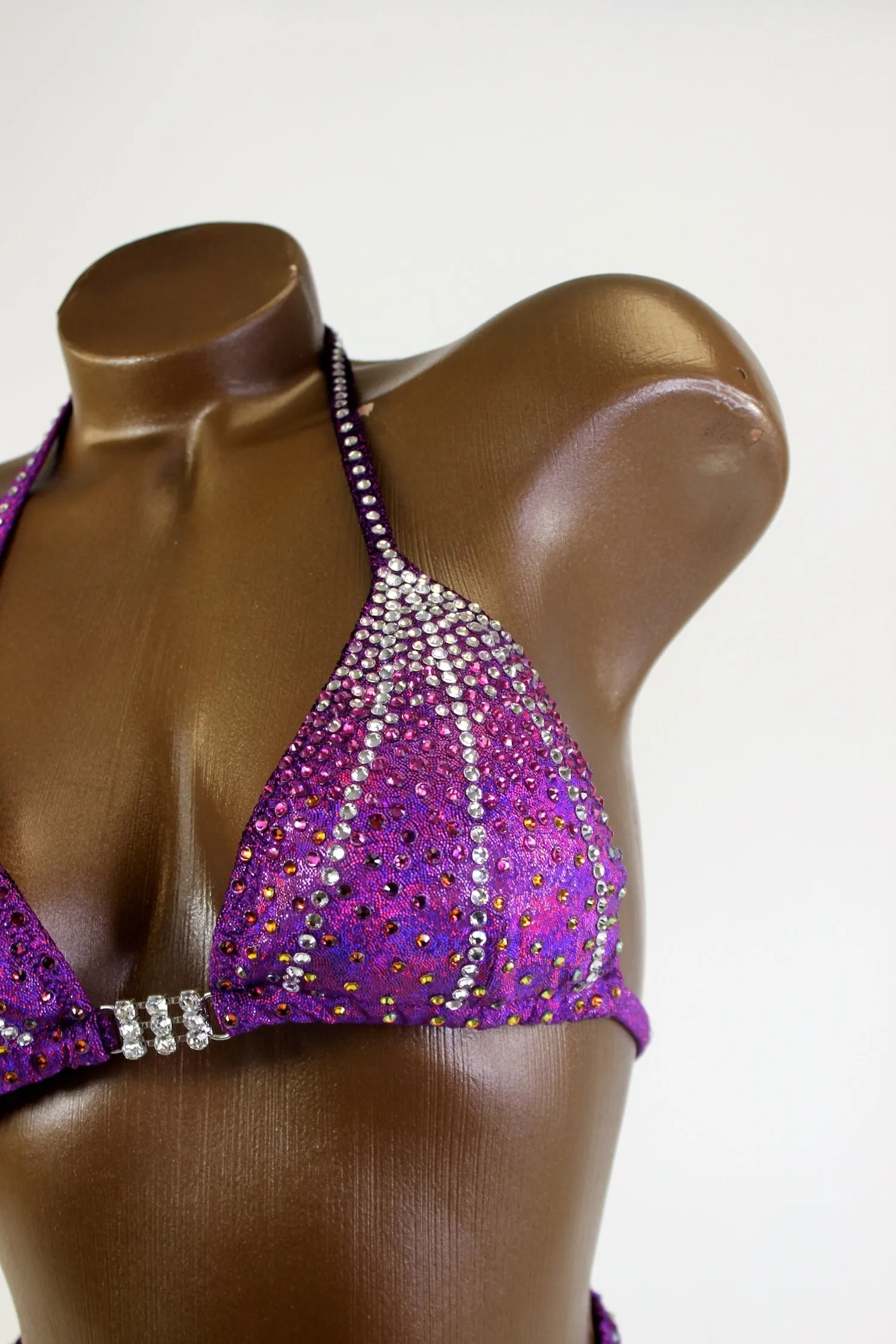 Purple Illusions Figure Competition Suit