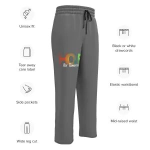 "Hope For Tomorrow" Recycled Wide-leg joggers