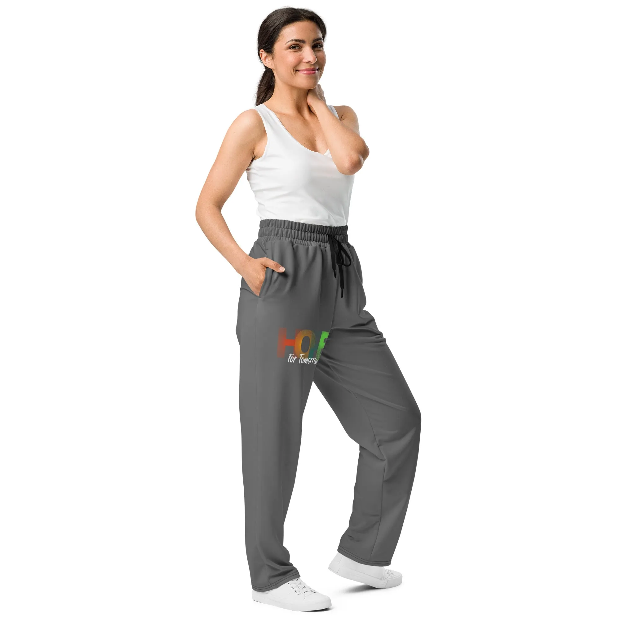 "Hope For Tomorrow" Recycled Wide-leg joggers