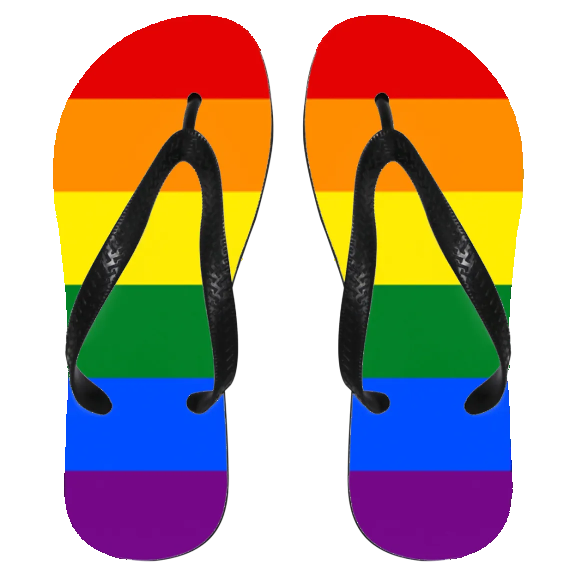 Rainbow Pride Flip Flops
