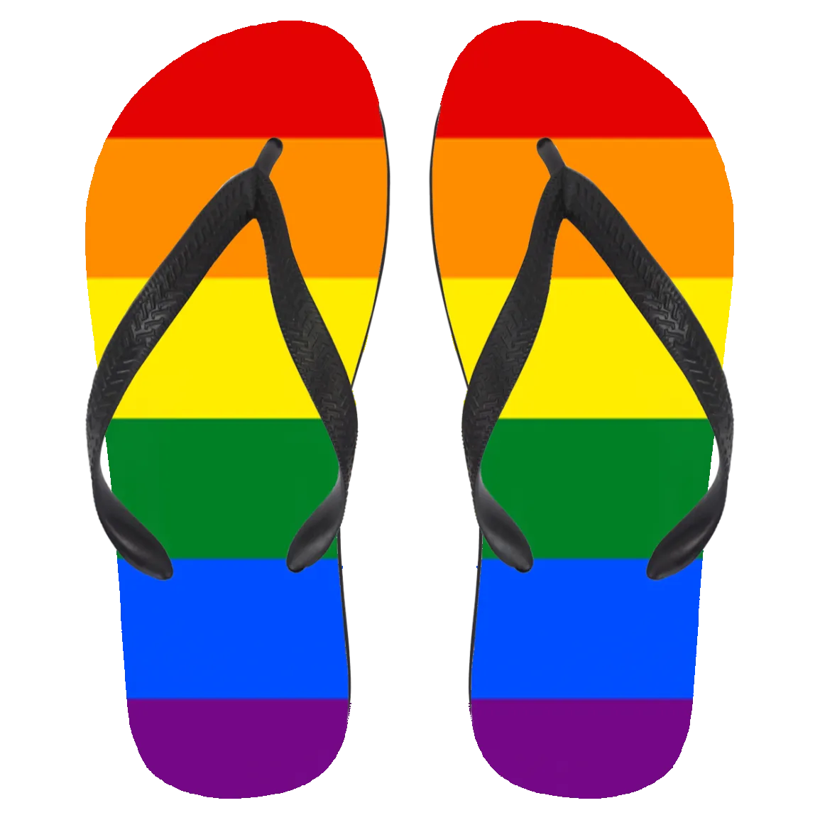 Rainbow Pride Flip Flops