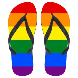 Rainbow Pride Flip Flops