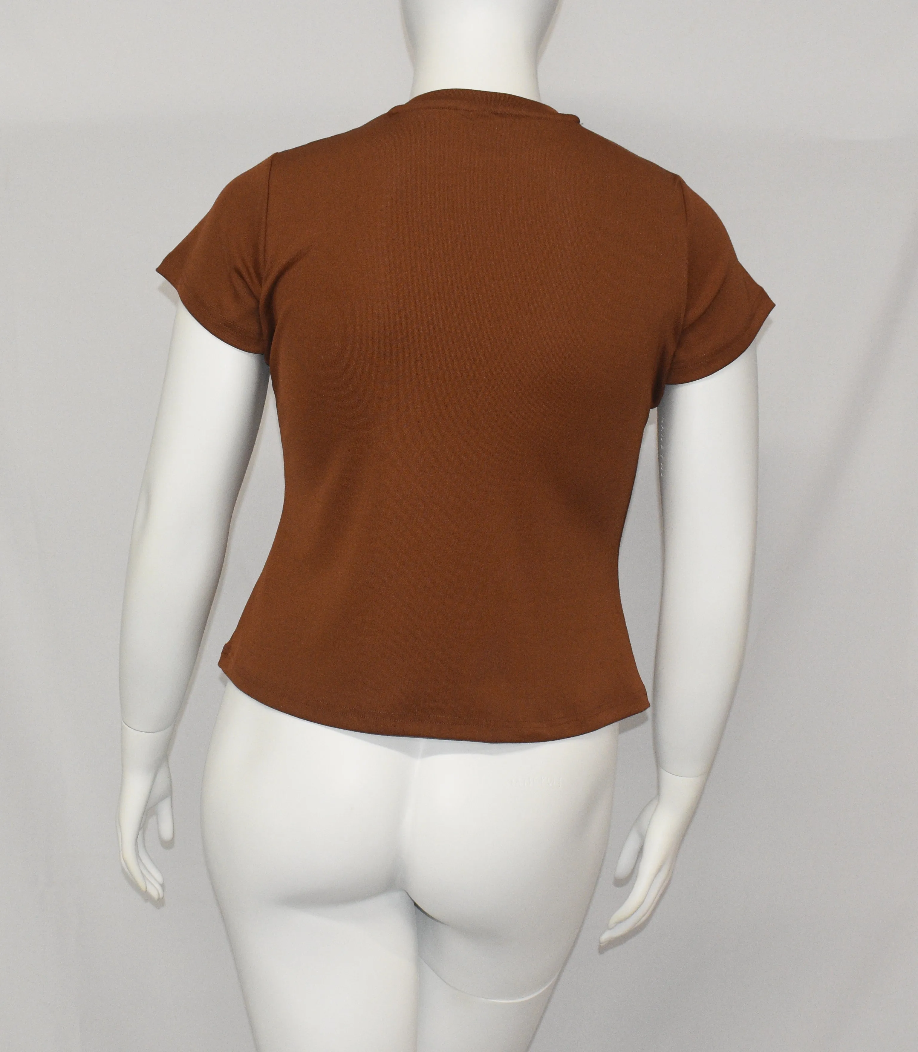 Rapheeze Presents 4-way super stretch T-tops - Gingerbread color