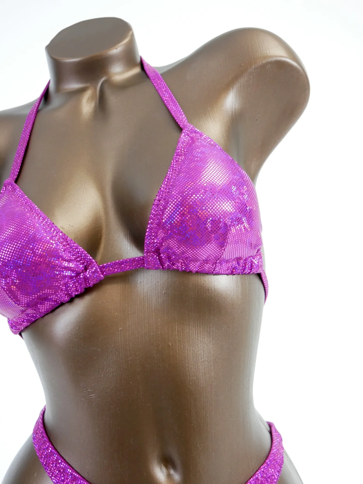 Raspberry Shattered Glass Wellness Posing Suit
