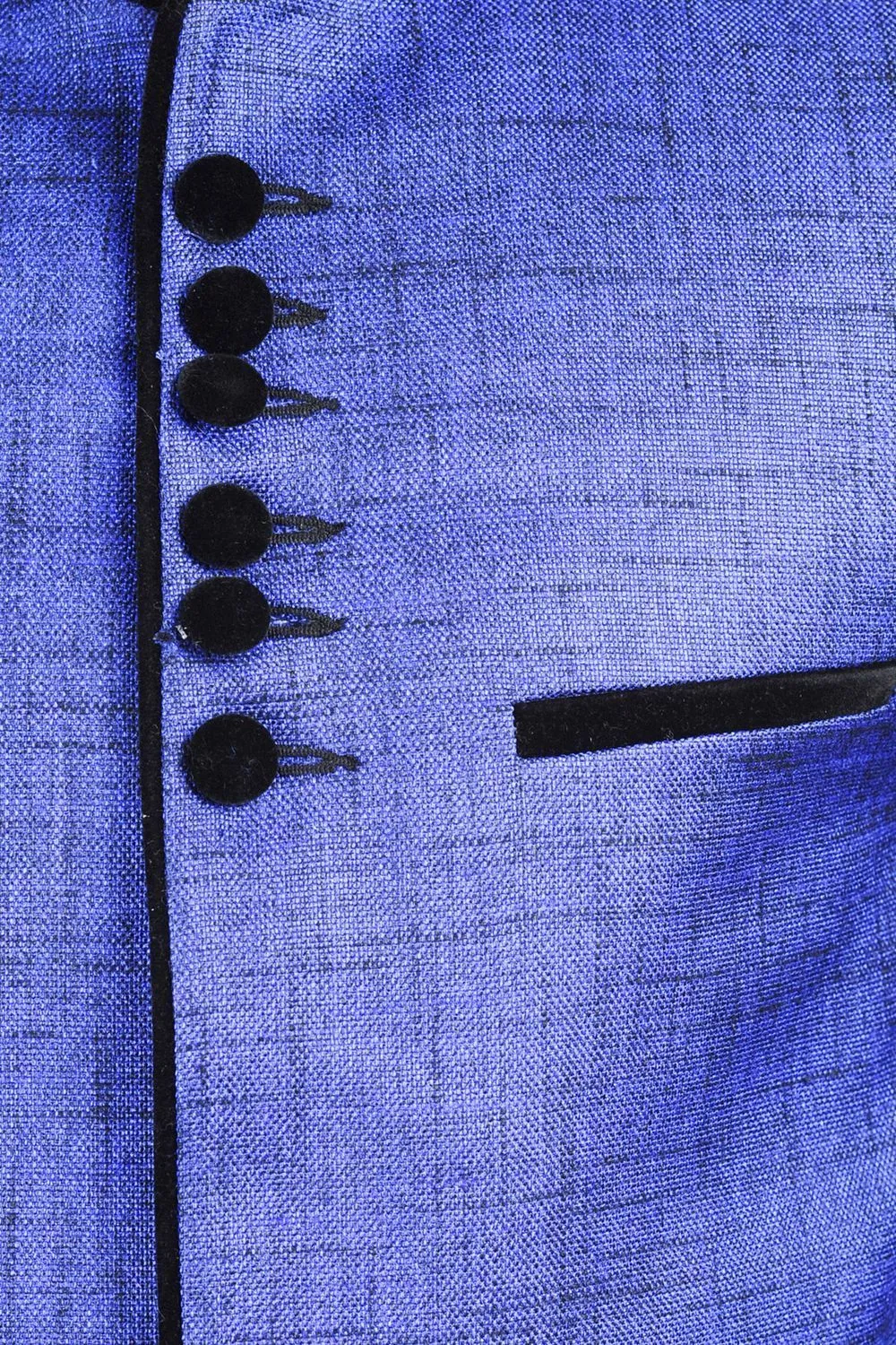 Rayon  Blue Bandhgala