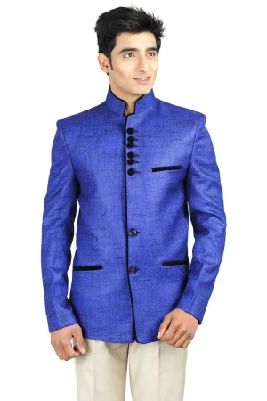 Rayon  Blue Bandhgala