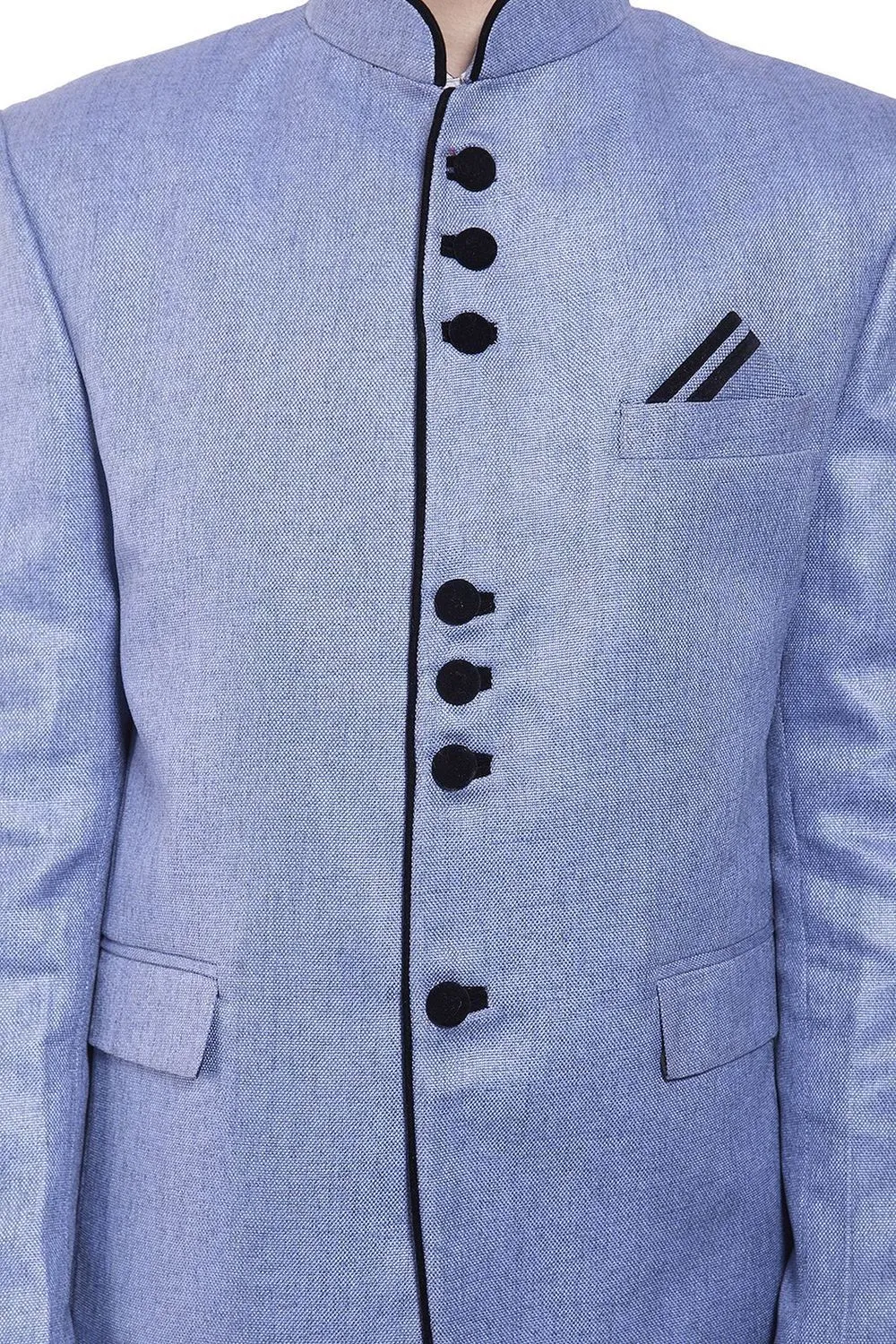 Rayon Blue Bandhgala