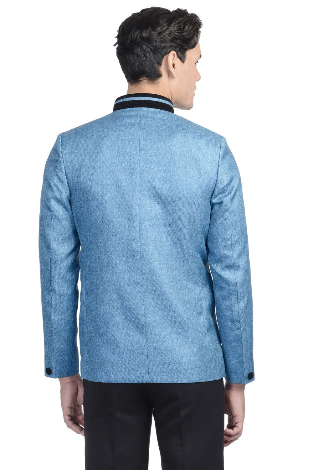 Rayon Blue Bandhgala