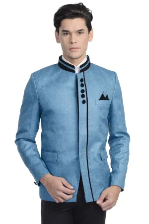 Rayon Blue Bandhgala