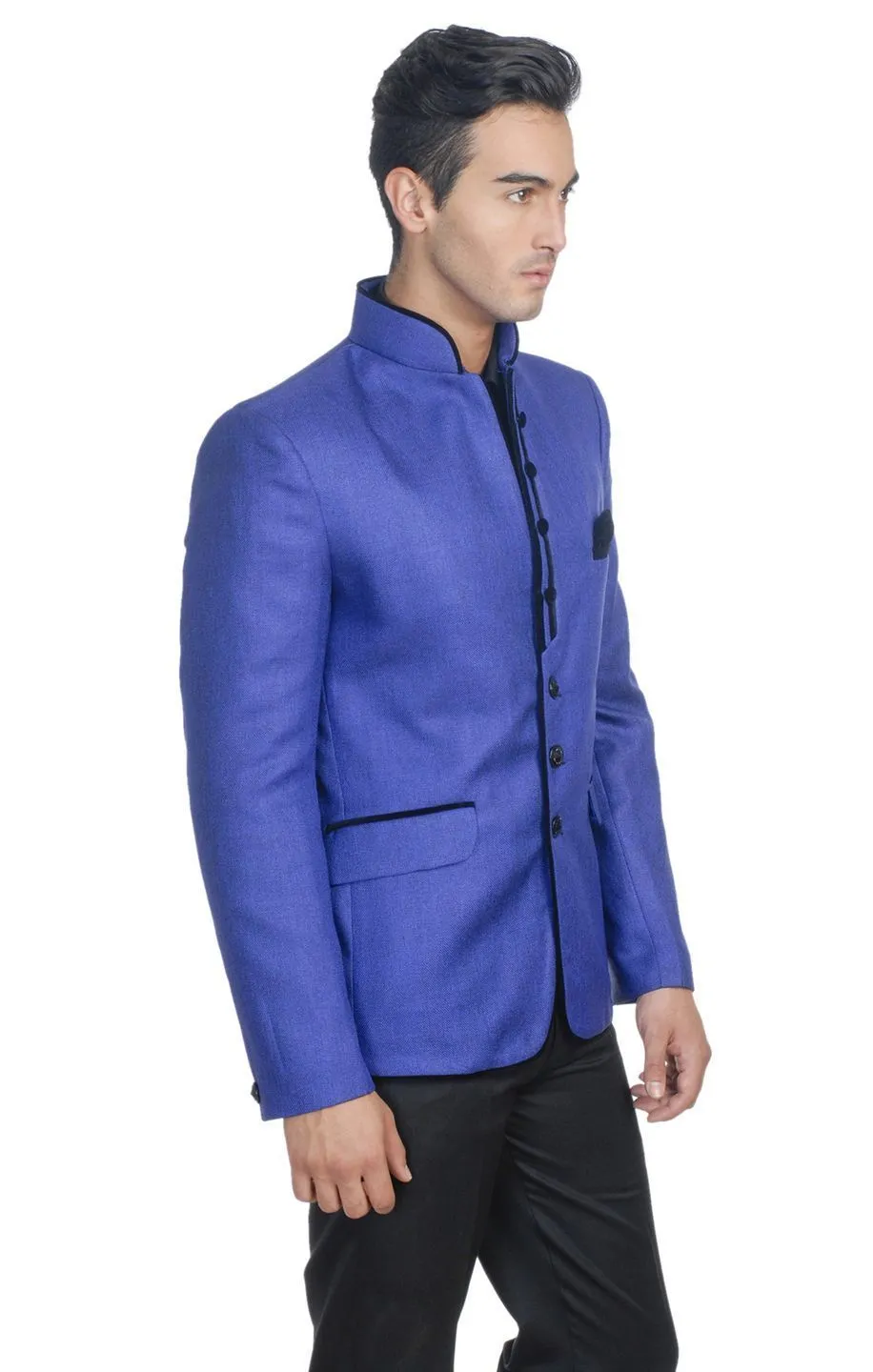Rayon Blue Bandhgala