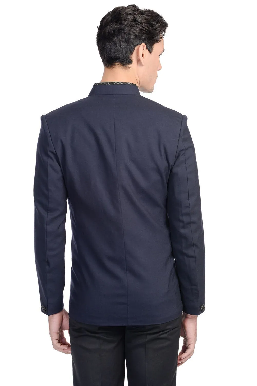 Rayon Cotton Blue Bandhgala