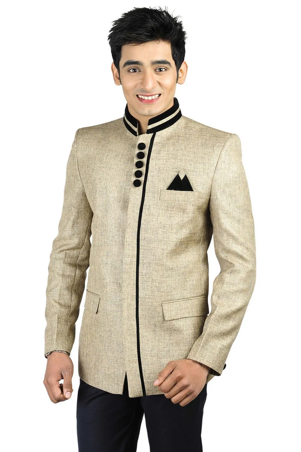Rayon Gold Bandhgala