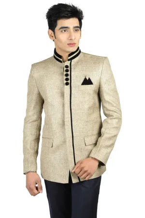 Rayon Gold Bandhgala