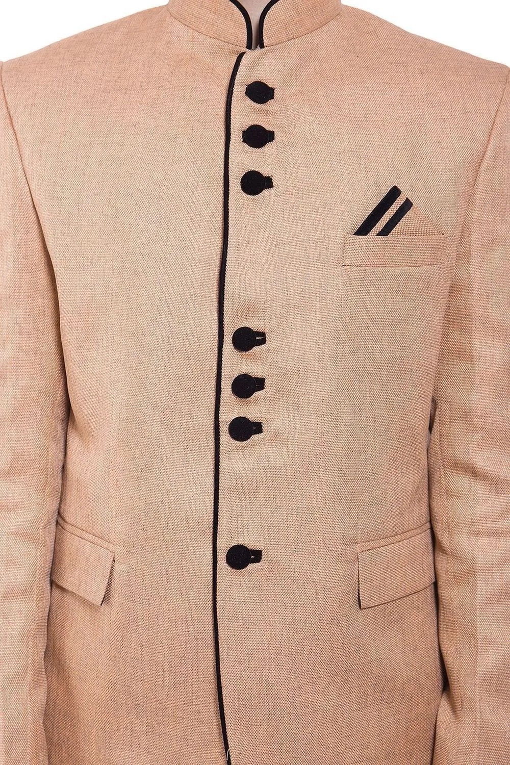 Rayon Orange Bandhgala