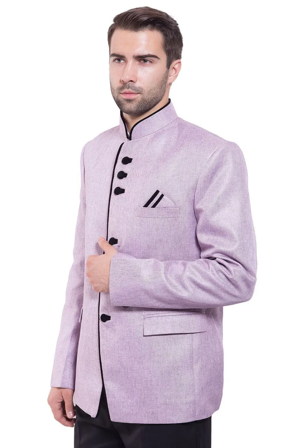Rayon Purple Bandhgala