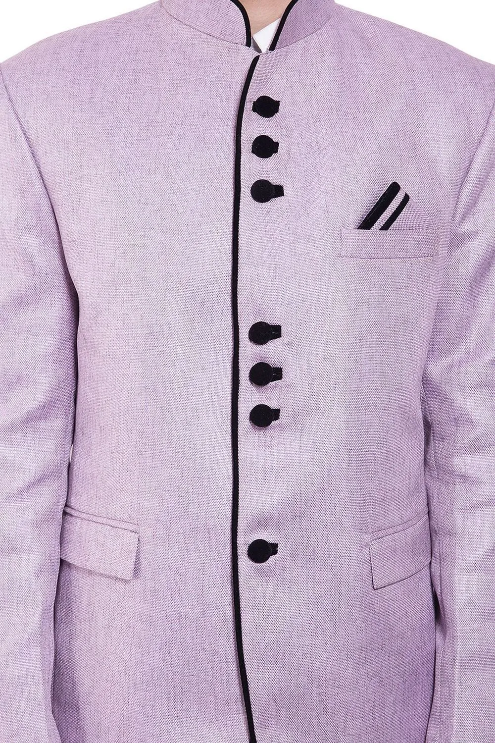 Rayon Purple Bandhgala