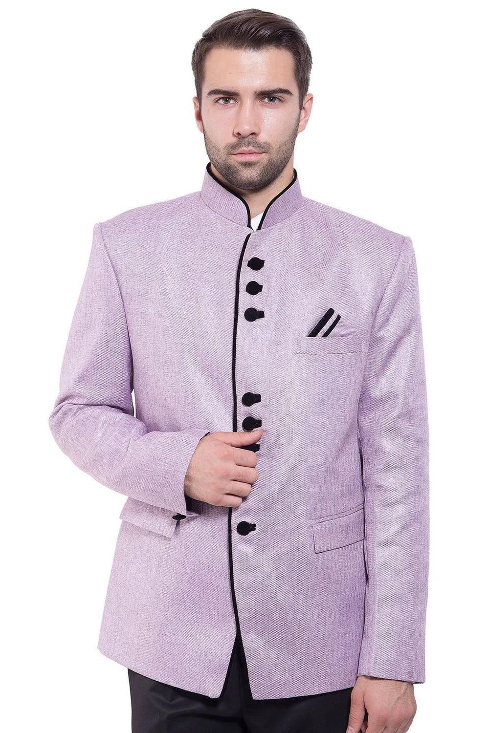 Rayon Purple Bandhgala