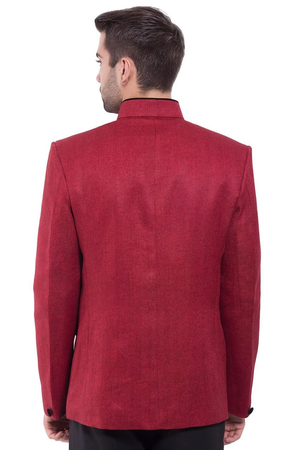 Rayon Red Bandhgala