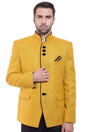 Rayon Yellow Bandhgala