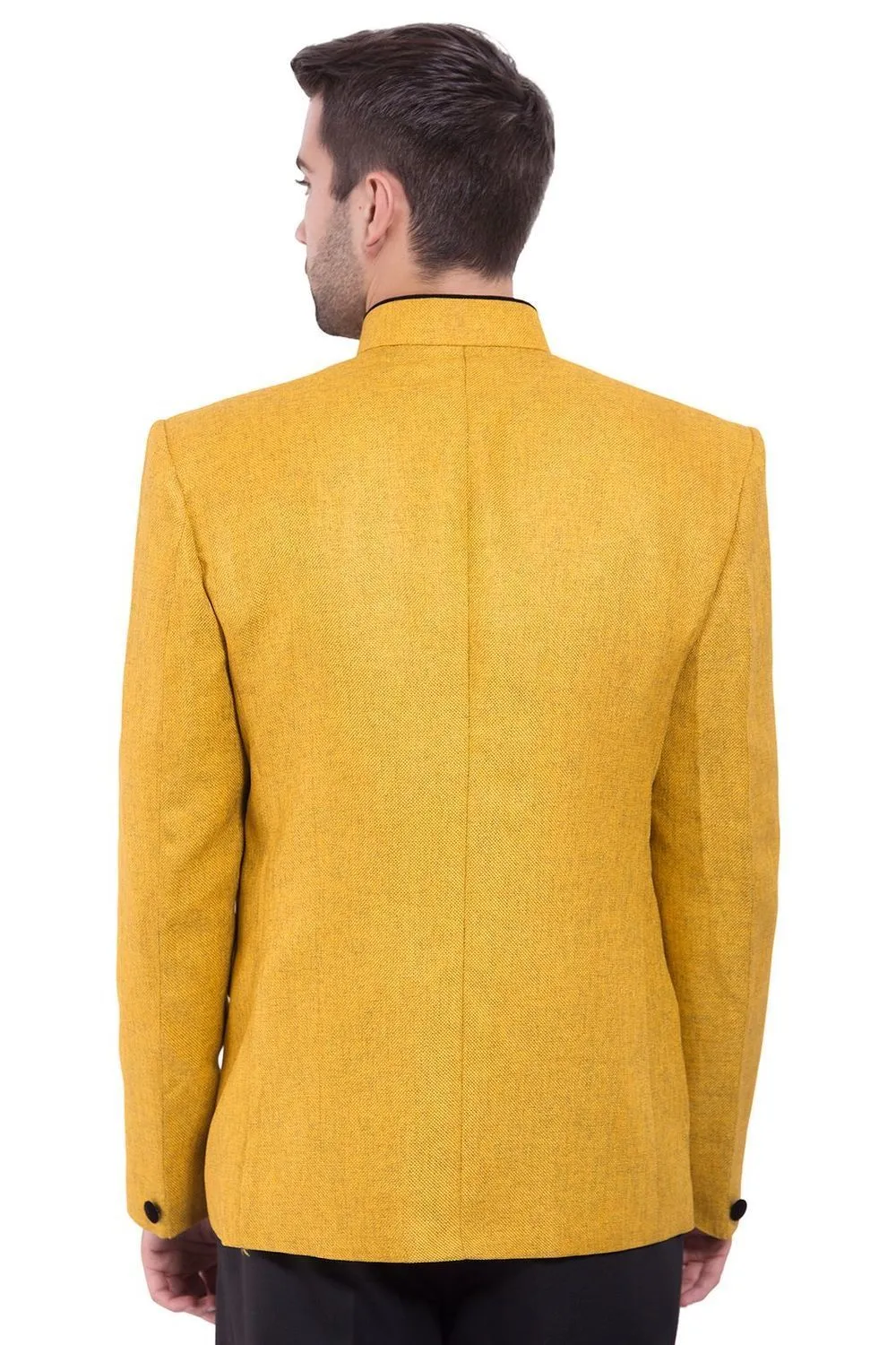 Rayon Yellow Bandhgala