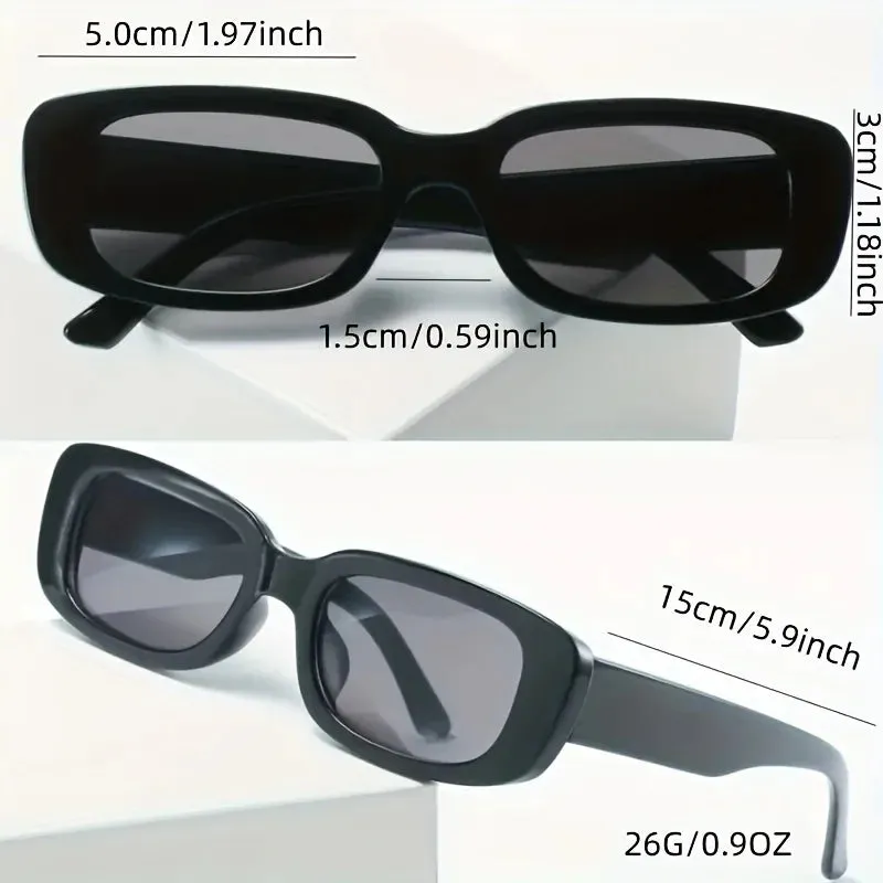 Rectangular Retro 90'S Vintage Sunglasses