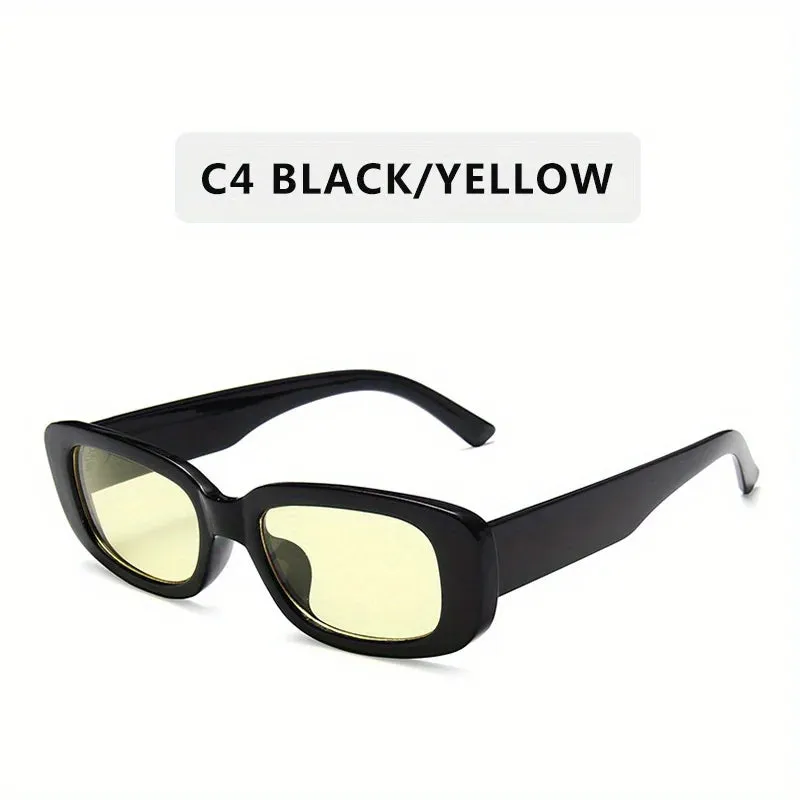 Rectangular Retro 90'S Vintage Sunglasses