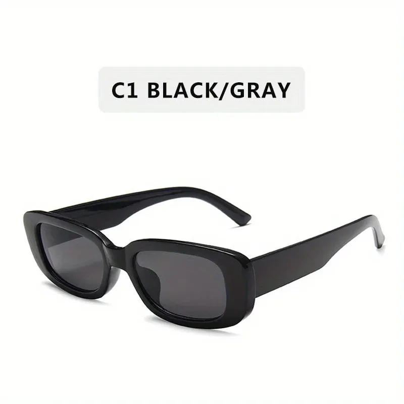 Rectangular Retro 90'S Vintage Sunglasses