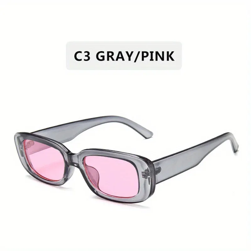 Rectangular Retro 90'S Vintage Sunglasses