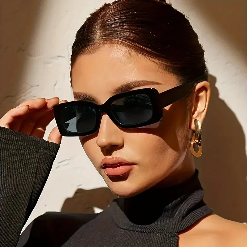 Rectangular Retro 90'S Vintage Sunglasses