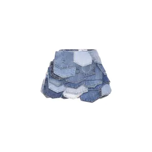 Recycled DNM Cobalt Skirt