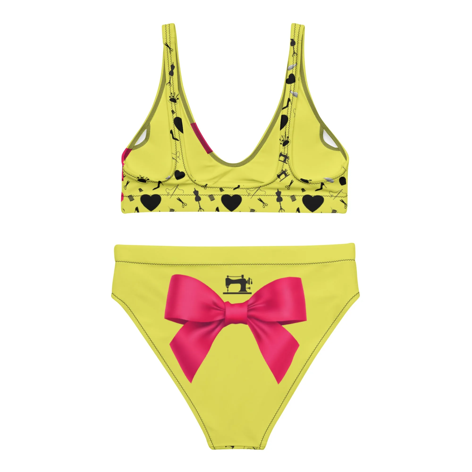 Recycled high-waisted bikini 'Fashion week'